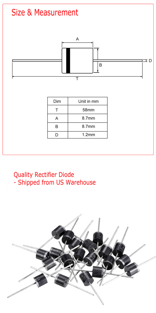 Confezione Da 10 Pezzi) Chanzon KBPC1010 Diodo Raddrizzatore - Foto 10
