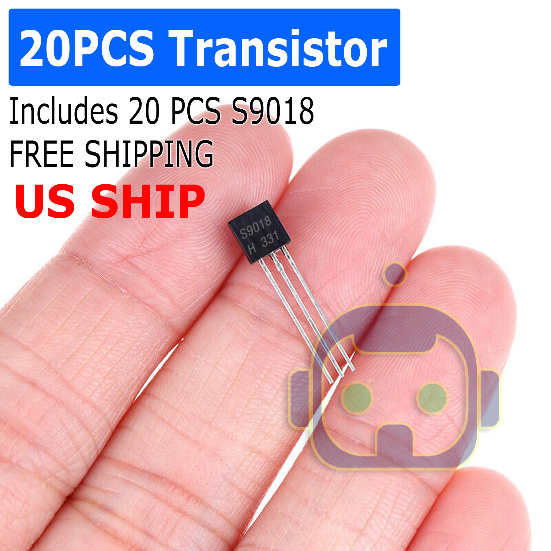 20 PZ x S9018 TRANSISTOR CHIP ELETTRONICO TRIODO TRE PIN confezione set ...