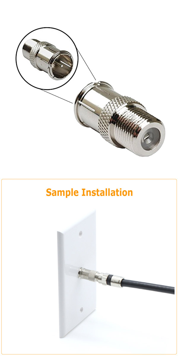 Câble coaxial - HAMA - 1,5 m - Mâle F - Fiche coax. - Double blindage