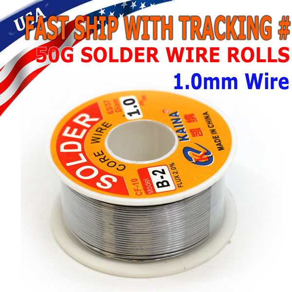 thumbnail image 2 of 60/40 Rosin Core Solder MAIYUM 63-37 Tin Lead Rosin Core Solder Wire For Electrical Soldering (1.0mm 50g Rosin Flux 2 of 12