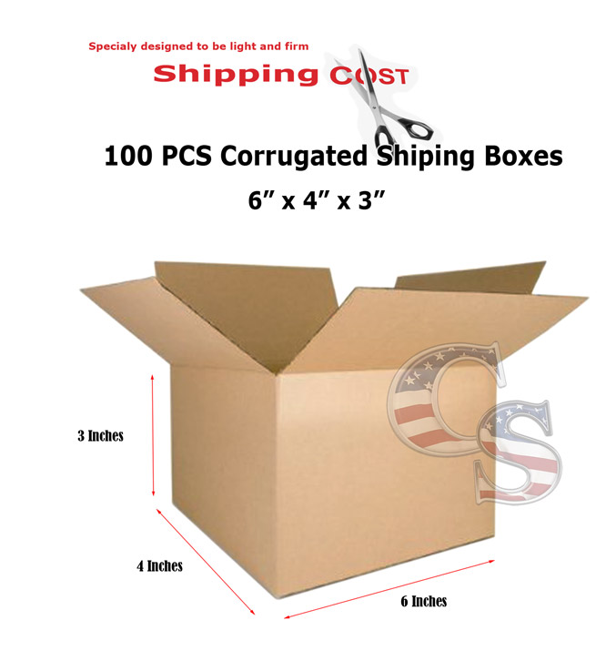 100 7x5½x1½ Cardboard Packing Mailing Moving Shipping Boxes Corrugated Cartons