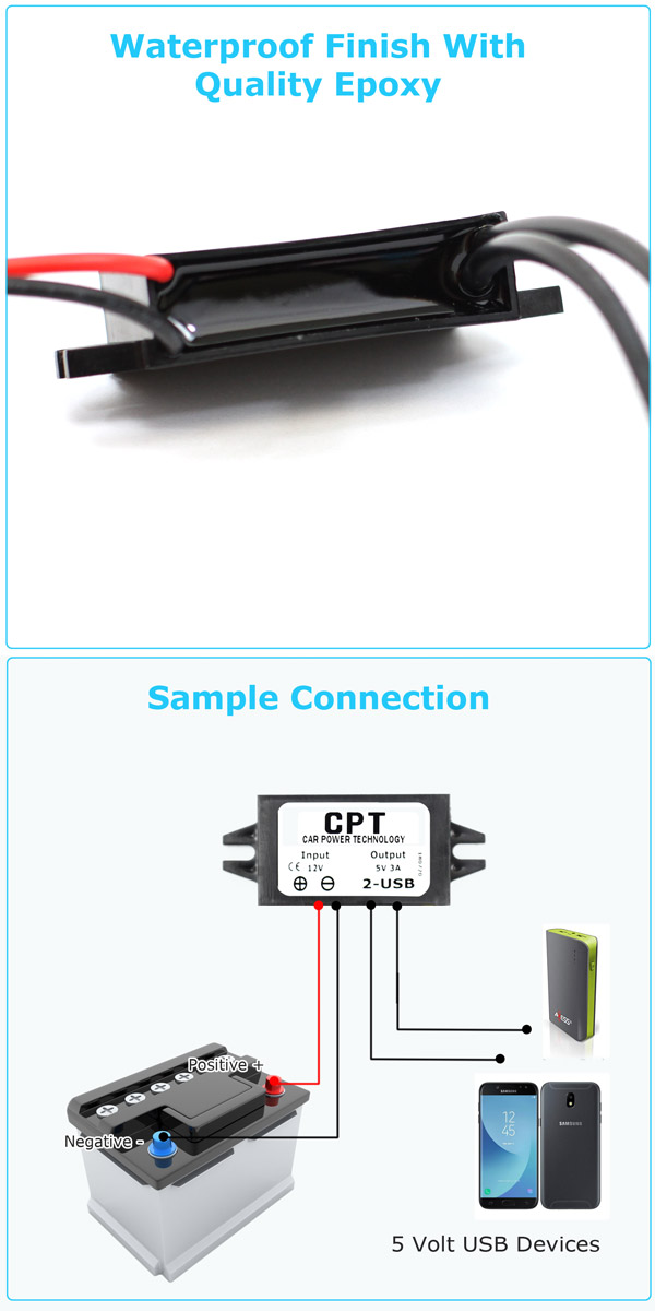 Convertitore USB Step-down DC 12V A 5V 3A 15W – Adattatore Auto Con Regolatore - Foto 4