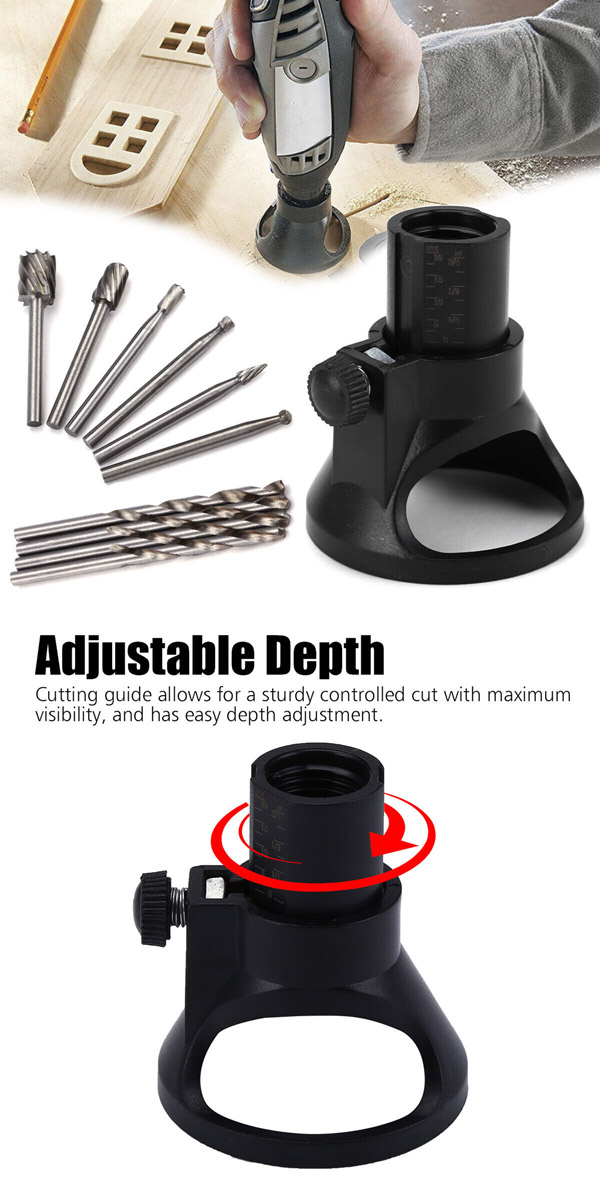 For Dremel Rotary Multi Tool Cutting Guide HSS Router Drill Bits