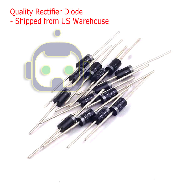 10x MOTOROLA 1N5401 General Purpose Diodes - 100V 3A Axial (IN5401)