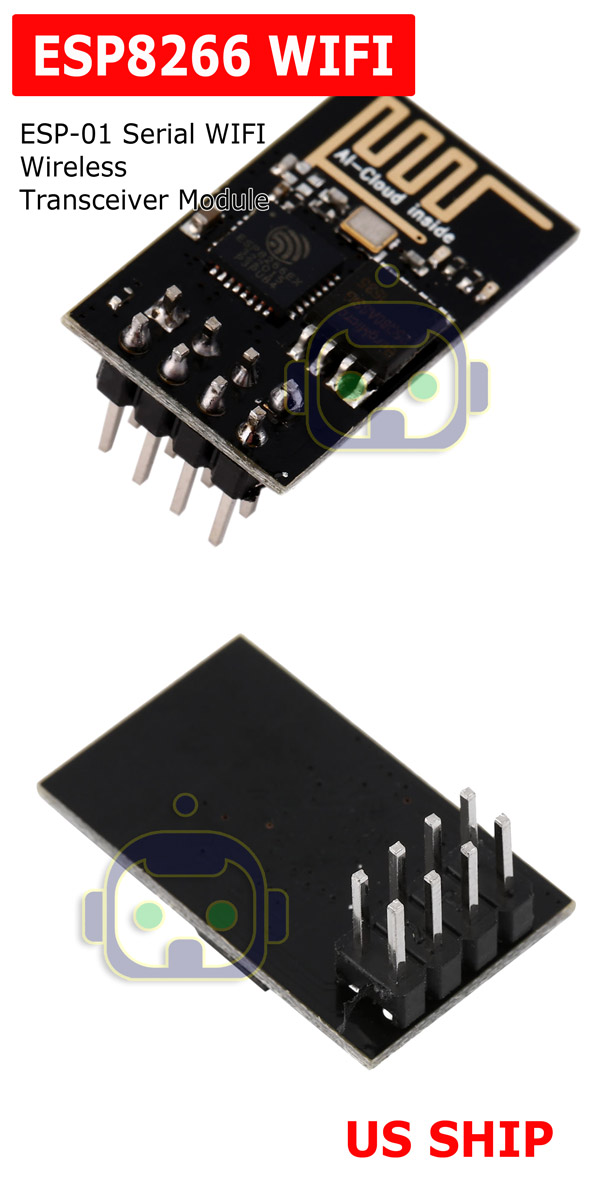 SHAPB ESP8266 ESP-01 ESP01 Serial WiFi Wireless Module Wireless Transceiver Receiver IOT Module for 3 Internet of Things