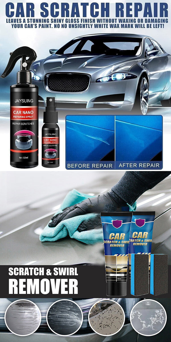 Scratch Repair Wax For Car, Car Scratch Remover, Nano Car Scratch Removal  Kit, Car Paint Scratch Repair Agent (3pcs)