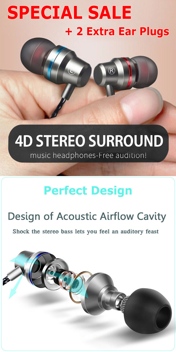 Auricolari Cablati Universali Con Microfono, HiFi Super Bass, Jack 3.5mm E USB-C